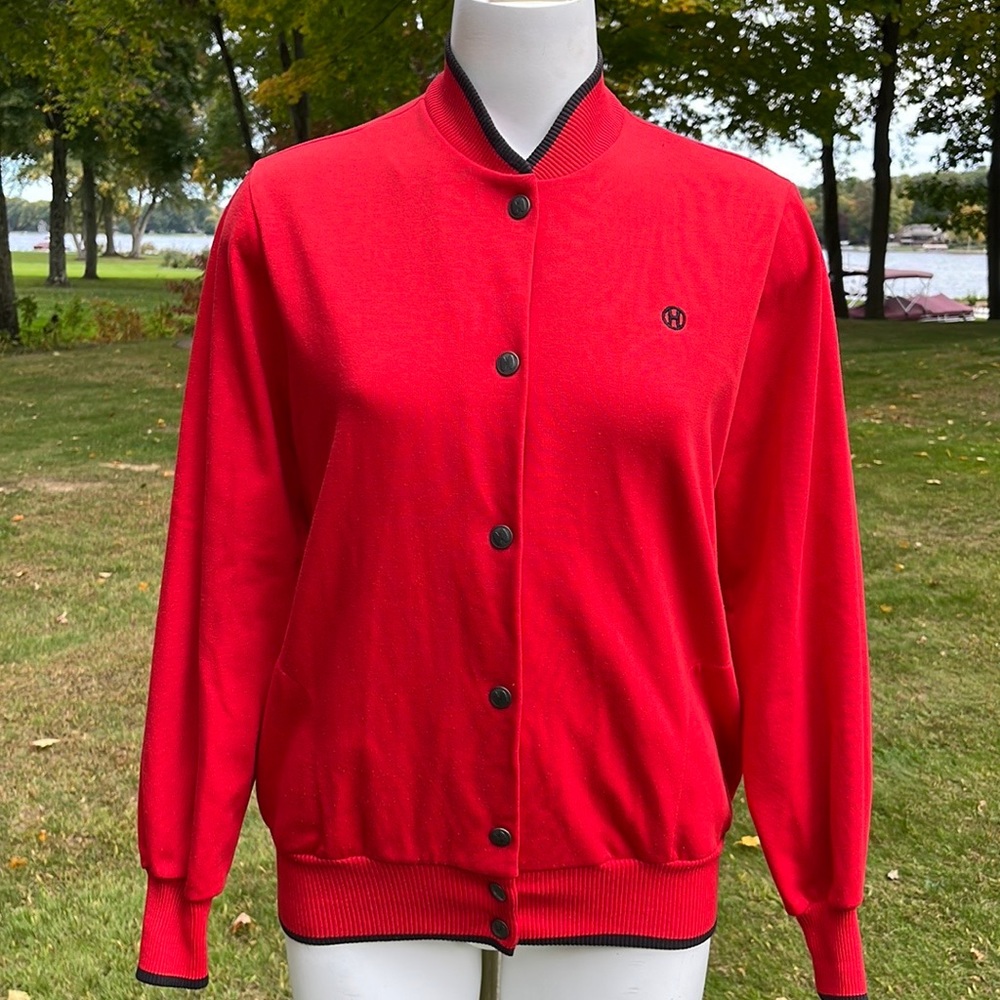 Halston III vintage sweater jacket M